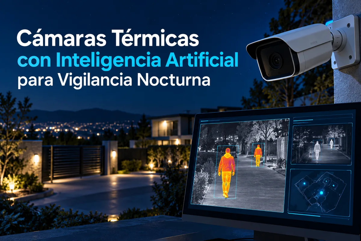 Portada ilustrada sobre cámaras térmicas con IA.