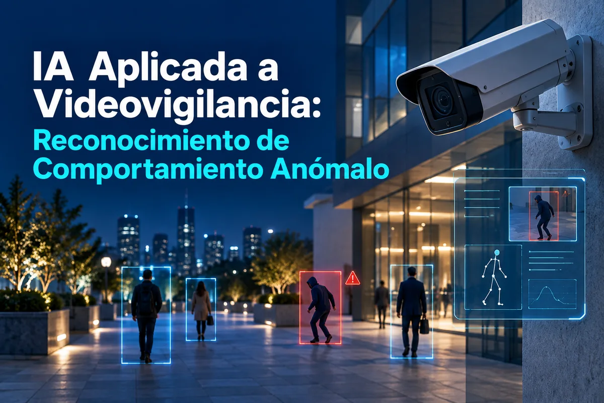 Portada ilustrada sobre detección de comportamiento anómalo con IA.