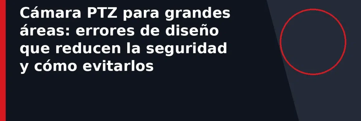 Cámara PTZ para grandes áreas: errores de diseño que reducen la seguridad y cómo evitarlos