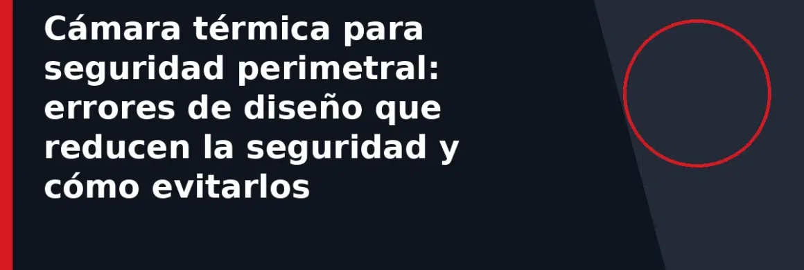 Cámara térmica para seguridad perimetral: errores de diseño que reducen la seguridad y cómo evitarlos
