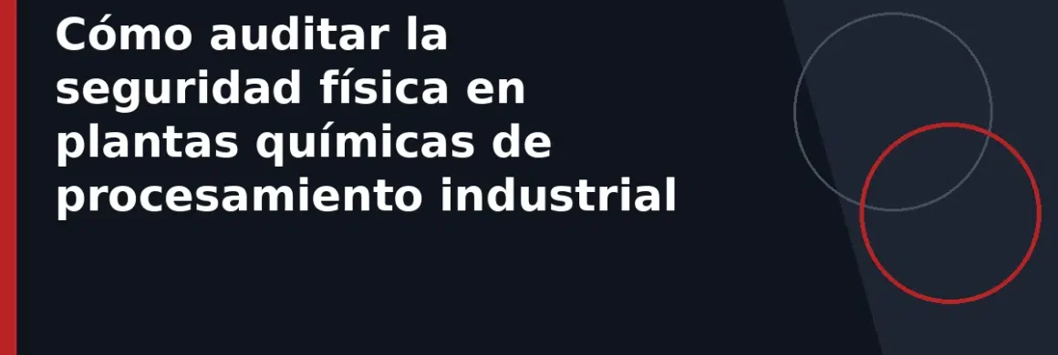 Cómo auditar la seguridad física en plantas químicas de procesamiento industrial