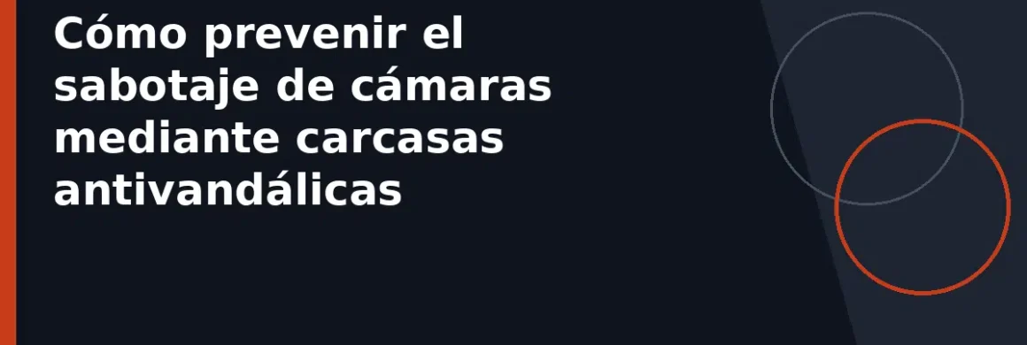 Cómo prevenir el sabotaje de cámaras mediante carcasas antivandálicas