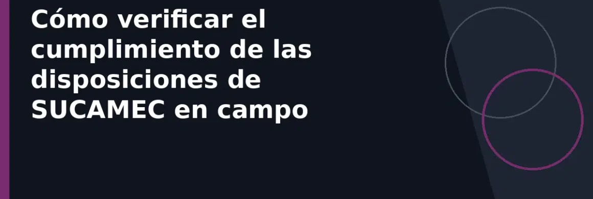Cómo verificar el cumplimiento de las disposiciones de SUCAMEC en campo