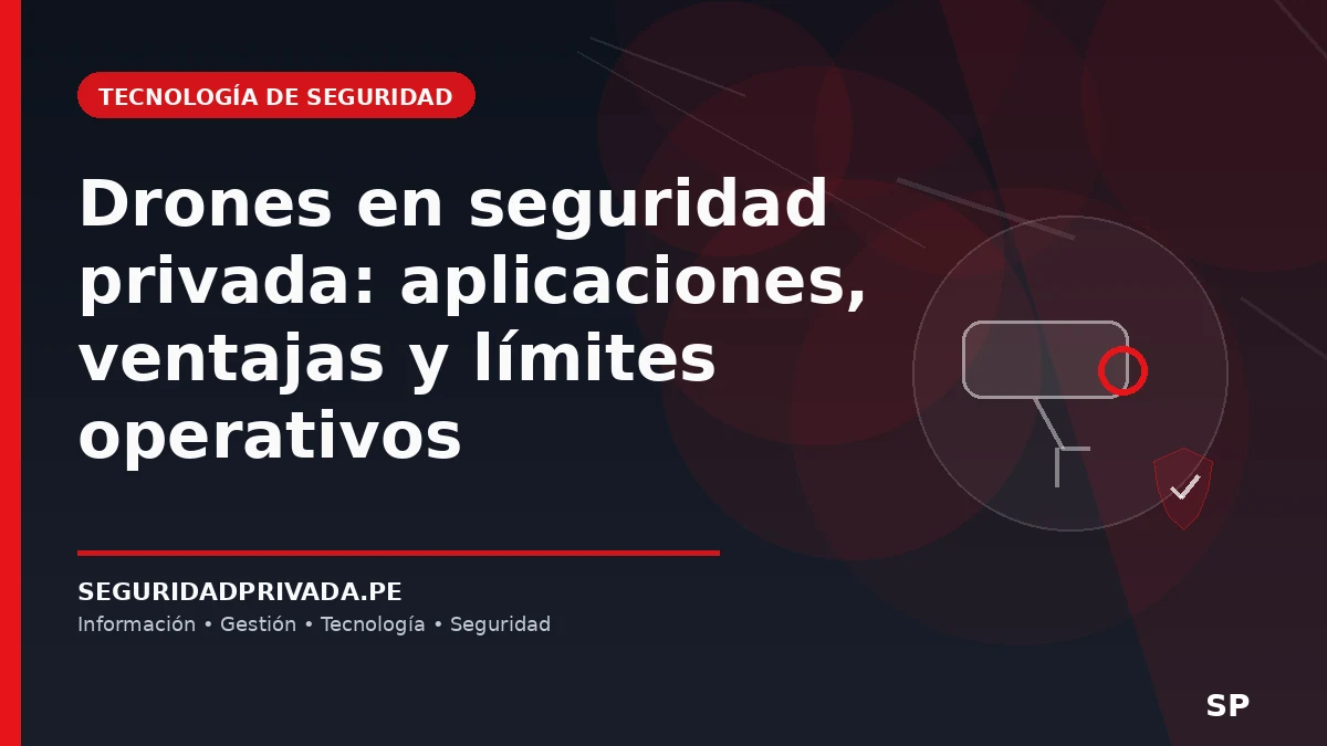 Drones en seguridad privada: aplicaciones, ventajas y límites operativos