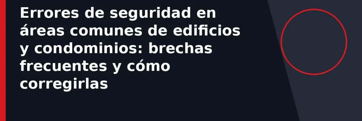 Errores de seguridad en áreas comunes de edificios y condominios: brechas frecuentes y cómo corregirlas