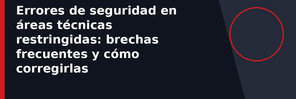 Errores de seguridad en áreas técnicas restringidas: brechas frecuentes y cómo corregirlas