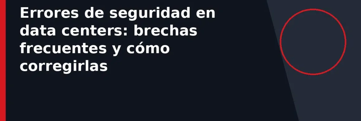 Errores de seguridad en data centers: brechas frecuentes y cómo corregirlas
