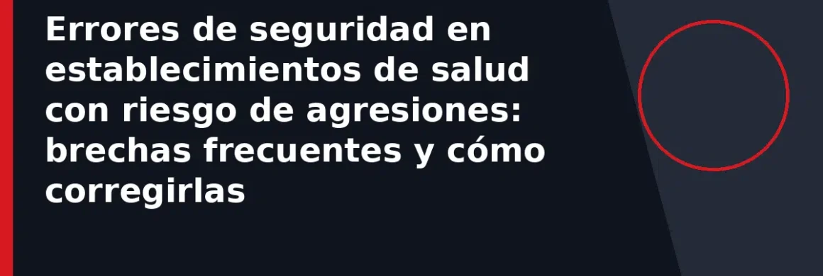 Errores de seguridad en establecimientos de salud con riesgo de agresiones: brechas frecuentes y cómo corregirlas