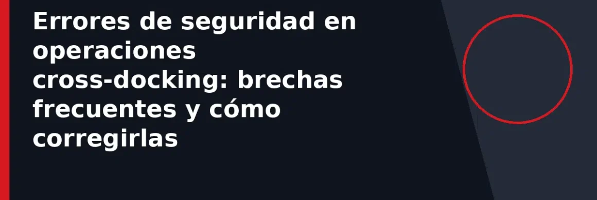 Errores de seguridad en operaciones cross-docking: brechas frecuentes y cómo corregirlas