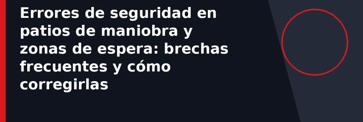 Errores de seguridad en patios de maniobra y zonas de espera: brechas frecuentes y cómo corregirlas