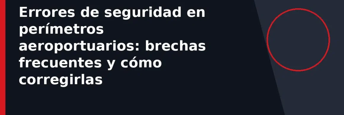 Errores de seguridad en perímetros aeroportuarios: brechas frecuentes y cómo corregirlas