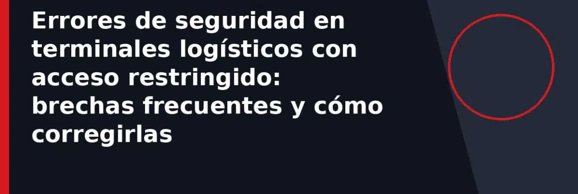 Errores de seguridad en terminales logísticos con acceso restringido: brechas frecuentes y cómo corregirlas
