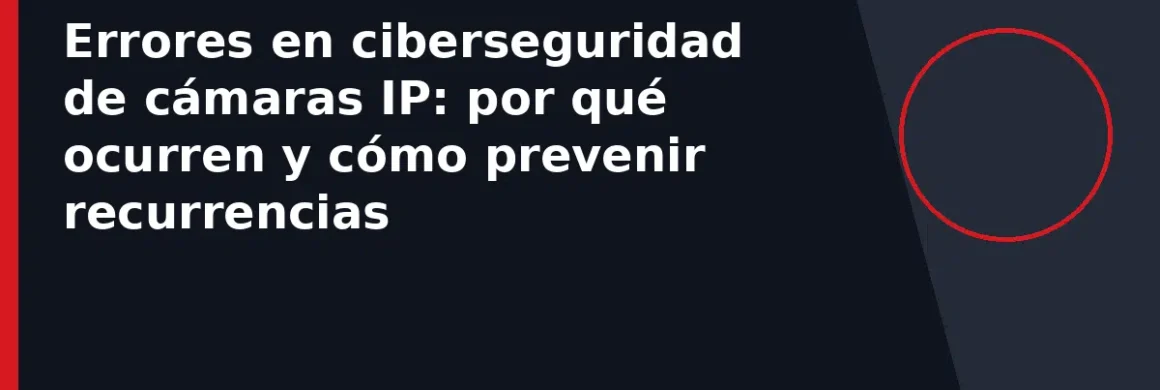 Errores en ciberseguridad de cámaras IP: por qué ocurren y cómo prevenir recurrencias