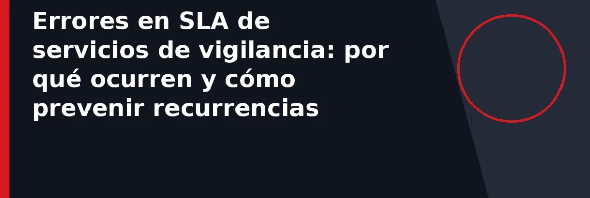 Errores en SLA de servicios de vigilancia: por qué ocurren y cómo prevenir recurrencias