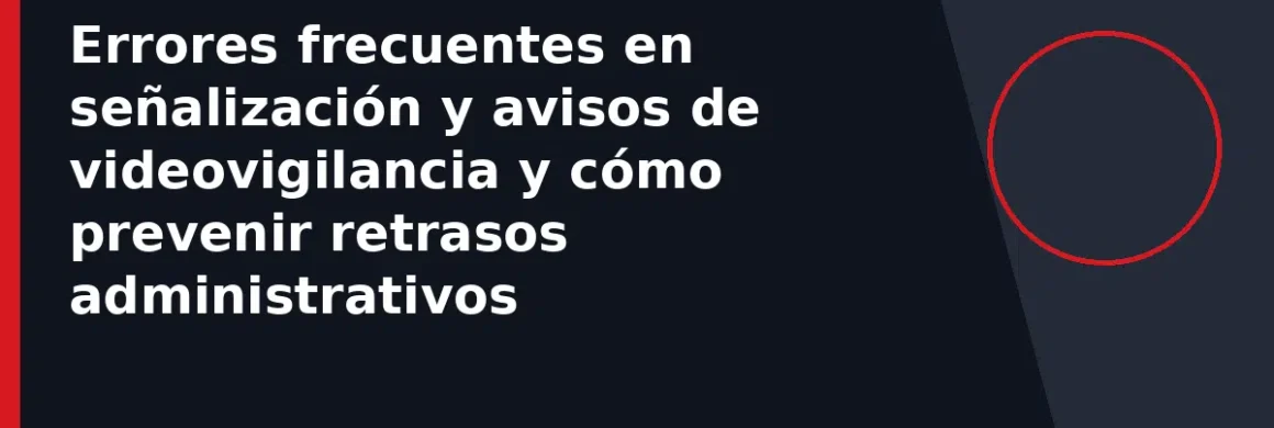 Errores frecuentes en señalización y avisos de videovigilancia y cómo prevenir retrasos administrativos