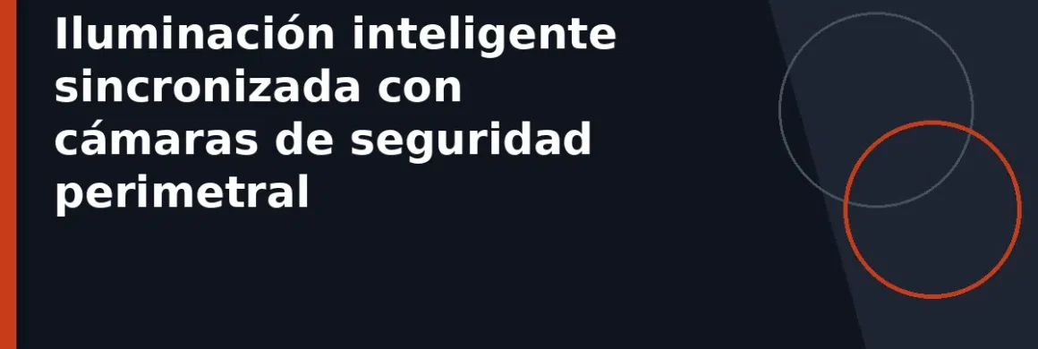 Iluminación inteligente sincronizada con cámaras de seguridad perimetral