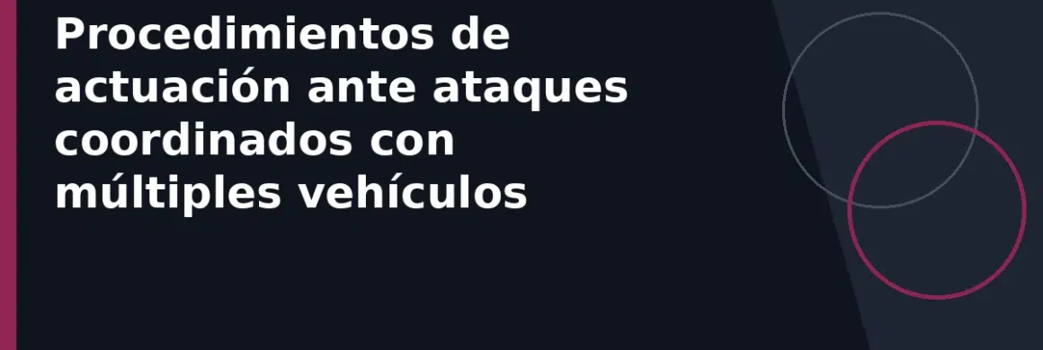 Procedimientos de actuación ante ataques coordinados con múltiples vehículos