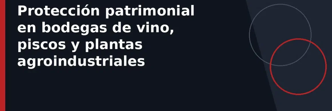 Protección patrimonial en bodegas de vino, piscos y plantas agroindustriales