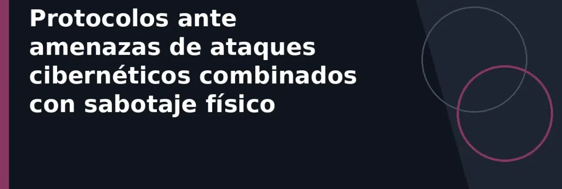 Protocolos ante amenazas de ataques cibernéticos combinados con sabotaje físico