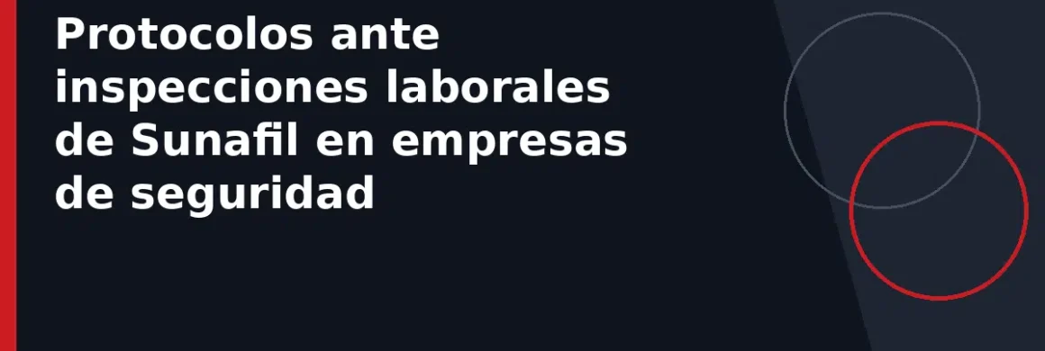 Protocolos ante inspecciones laborales de Sunafil en empresas de seguridad