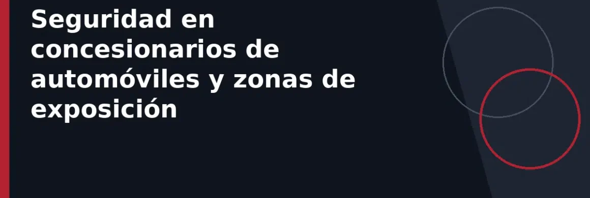 Seguridad en concesionarios de automóviles y zonas de exposición