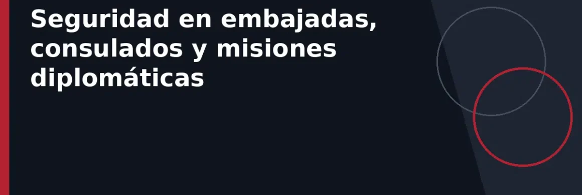 Seguridad en embajadas, consulados y misiones diplomáticas