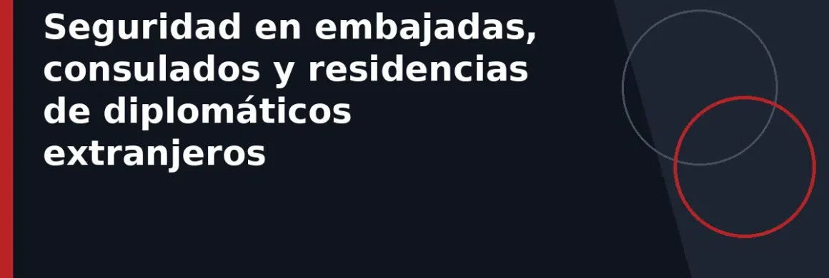 Seguridad en embajadas, consulados y residencias de diplomáticos extranjeros