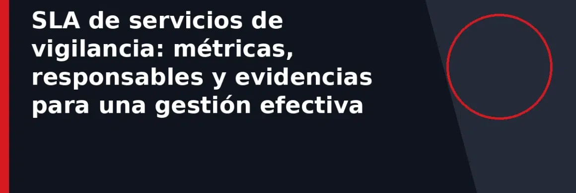 SLA de servicios de vigilancia: métricas, responsables y evidencias para una gestión efectiva