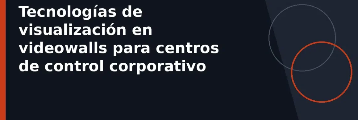 Tecnologías de visualización en videowalls para centros de control corporativo