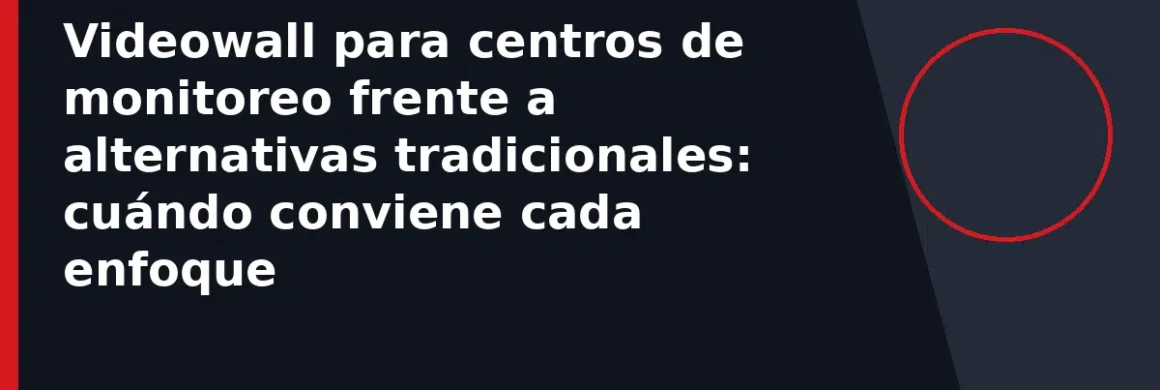 Videowall para centros de monitoreo frente a alternativas tradicionales: cuándo conviene cada enfoque